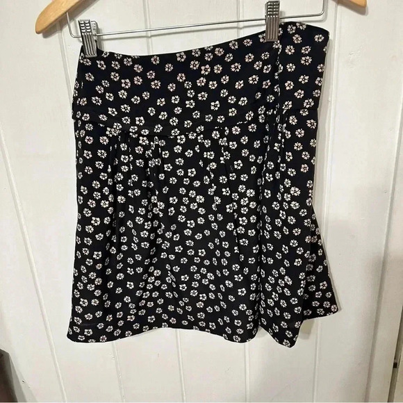 Madewell Floral Black Skirt size 2 - Picture 1 of 3